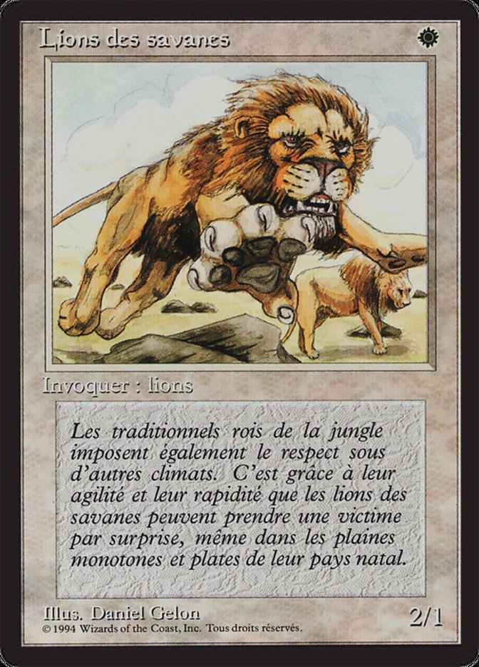Savannah Lions [Foreign Black Border] | L.A. Mood Comics and Games
