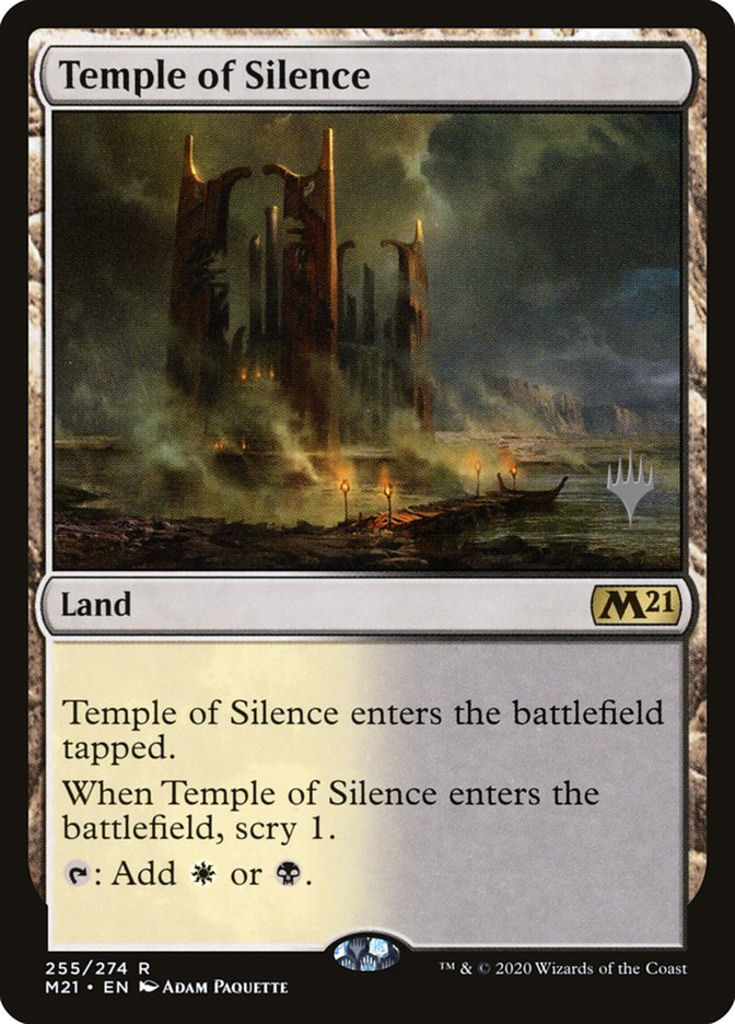 Temple of Silence (Promo Pack) [Core Set 2021 Promos] | L.A. Mood Comics and Games