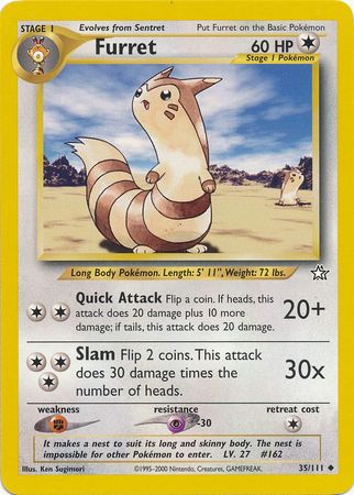 Furret (35/111) [Neo Genesis Unlimited] | L.A. Mood Comics and Games