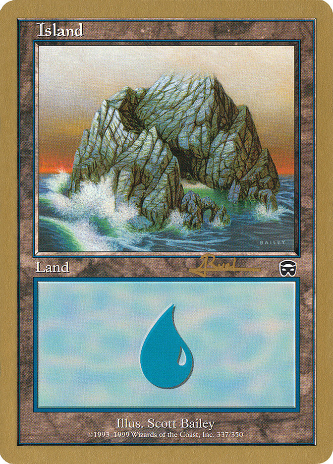 Island (ar337) (Antoine Ruel) [World Championship Decks 2001] | L.A. Mood Comics and Games