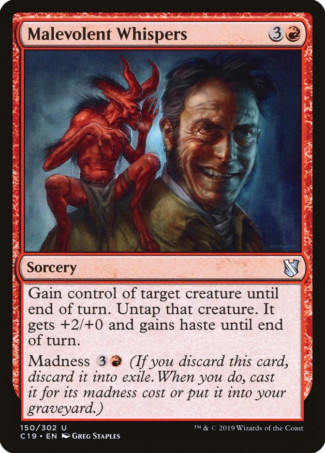 Malevolent Whispers [Commander 2019] | L.A. Mood Comics and Games
