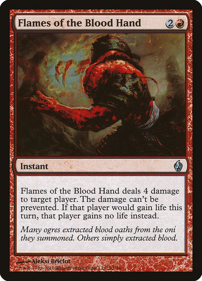 Flames of the Blood Hand [Premium Deck Series: Fire and Lightning] | L.A. Mood Comics and Games