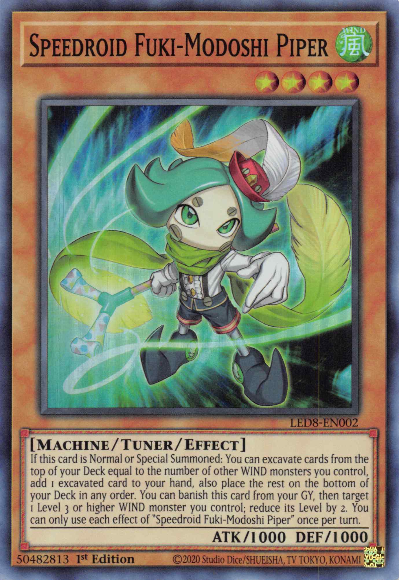 Speedroid Fuki-Modoshi Piper [LED8-EN002] Super Rare | L.A. Mood Comics and Games