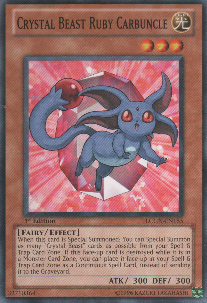 Crystal Beast Ruby Carbuncle [LCGX-EN155] Common | L.A. Mood Comics and Games