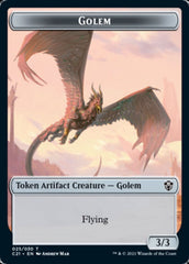 Golem (025) // Thopter Double-Sided Token [Commander 2021 Tokens] | L.A. Mood Comics and Games