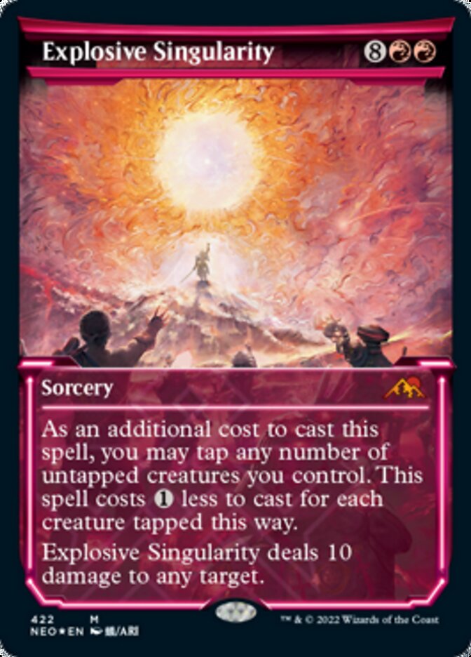 Explosive Singularity (Showcase) (Foil Etched) [Kamigawa: Neon Dynasty] | L.A. Mood Comics and Games