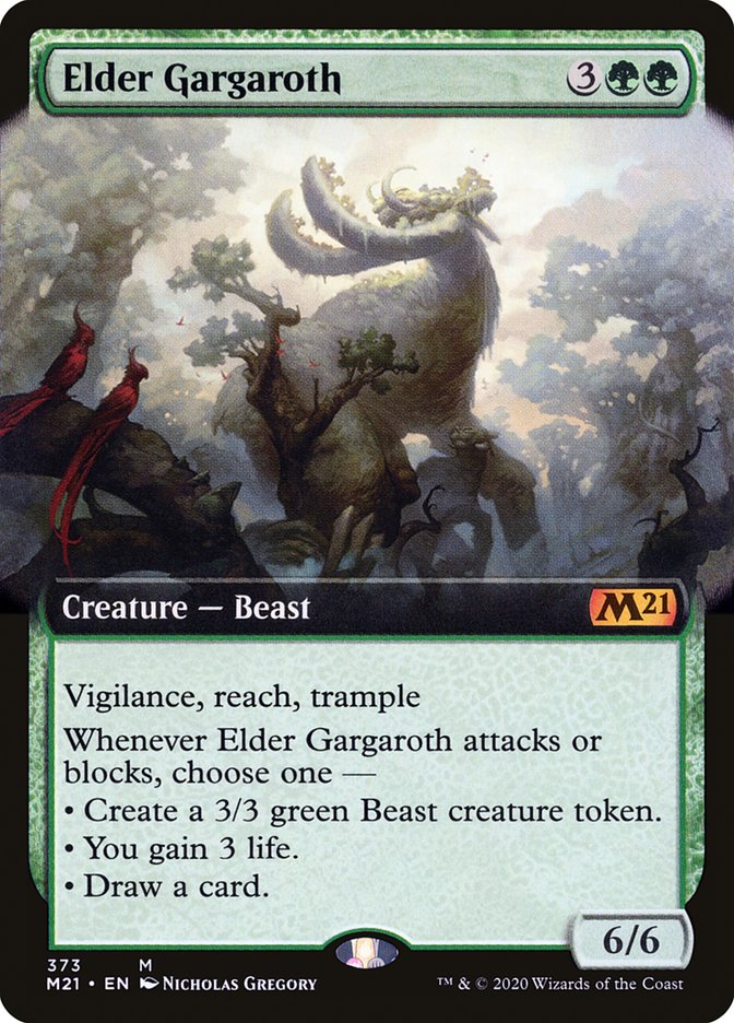 Elder Gargaroth (Extended Art) [Core Set 2021] | L.A. Mood Comics and Games