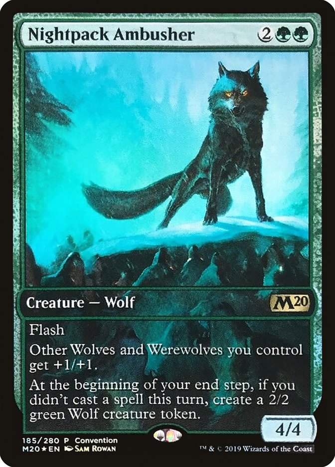 Nightpack Ambusher (Convention) (Full Art) [Core Set 2020 Promos] | L.A. Mood Comics and Games