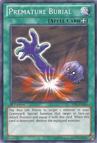 Premature Burial [BP01-EN040] Starfoil Rare | L.A. Mood Comics and Games