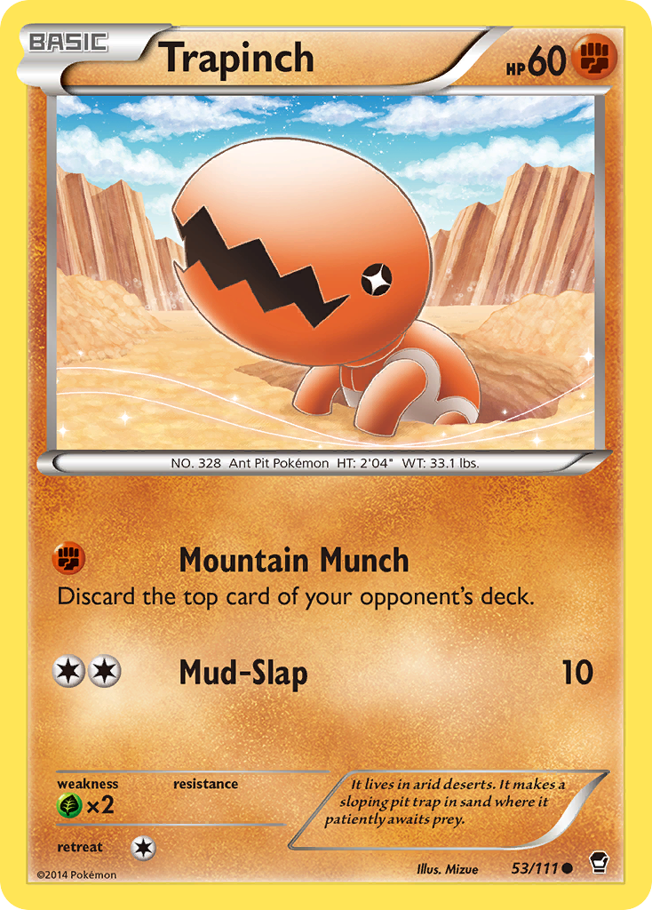Trapinch (53/111) [XY: Furious Fists] | L.A. Mood Comics and Games