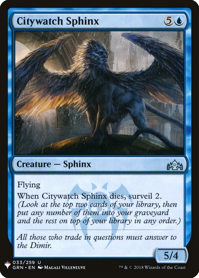 Citywatch Sphinx [Mystery Booster] | L.A. Mood Comics and Games