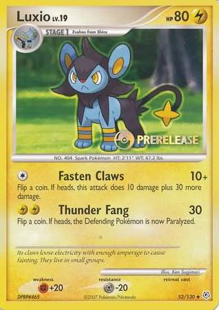 Luxio (52/130) (Prerelease Promo) [Nintendo: Black Star Promos] | L.A. Mood Comics and Games