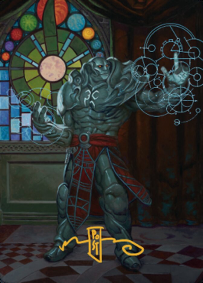 Karn, Living Legacy Art Card 2 (Gold-Stamped Signature) [Dominaria United Art Series] | L.A. Mood Comics and Games