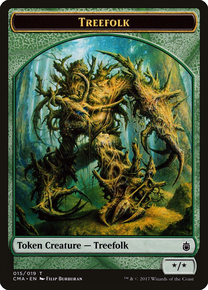 Treefolk Token [Commander Anthology Tokens] | L.A. Mood Comics and Games