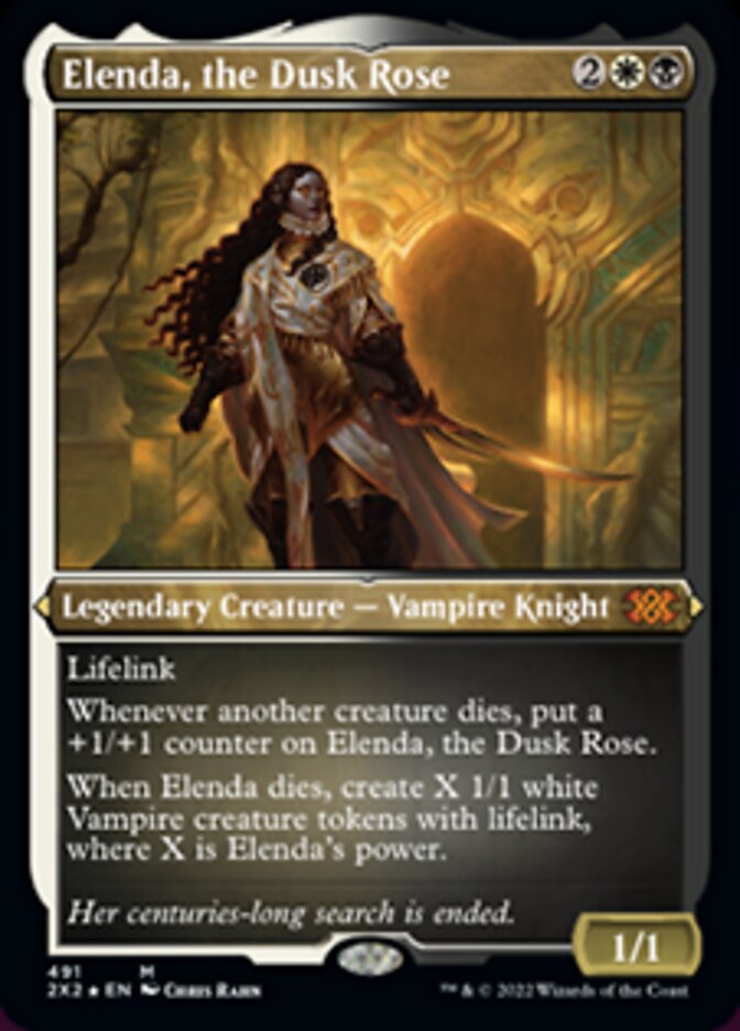 Elenda, the Dusk Rose (Foil Etched) [Double Masters 2022] | L.A. Mood Comics and Games
