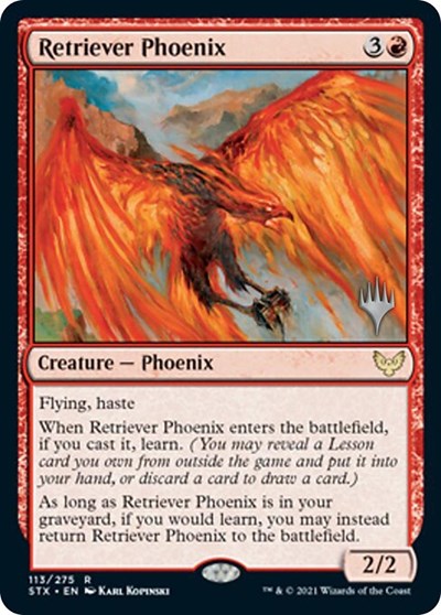 Retriever Phoenix (Promo Pack) [Strixhaven: School of Mages Promos] | L.A. Mood Comics and Games