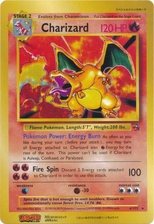 Charizard (4/102) (CoroCoro Promo) (Jumbo Card) [Base Set Unlimited] | L.A. Mood Comics and Games