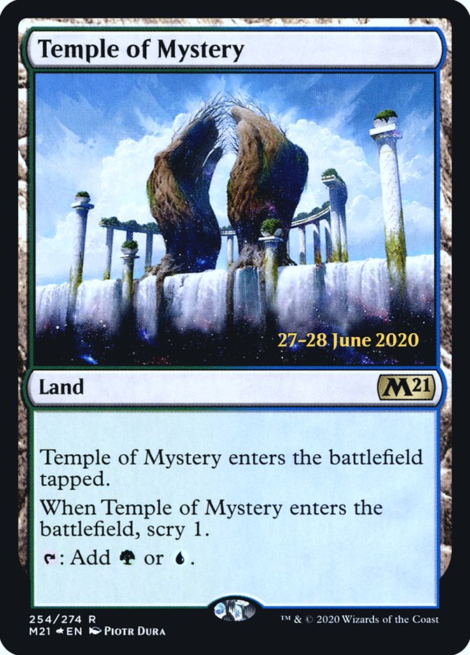 Temple of Mystery [Core Set 2021 Prerelease Promos] | L.A. Mood Comics and Games