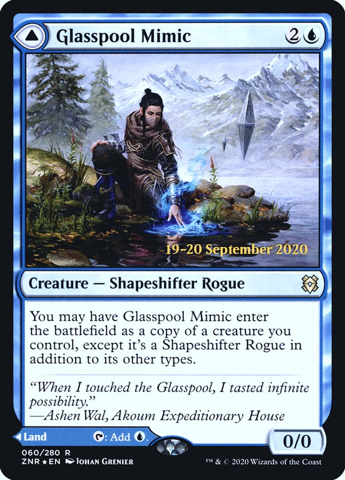 Glasspool Mimic // Glasspool Shore [Zendikar Rising Prerelease Promos] | L.A. Mood Comics and Games