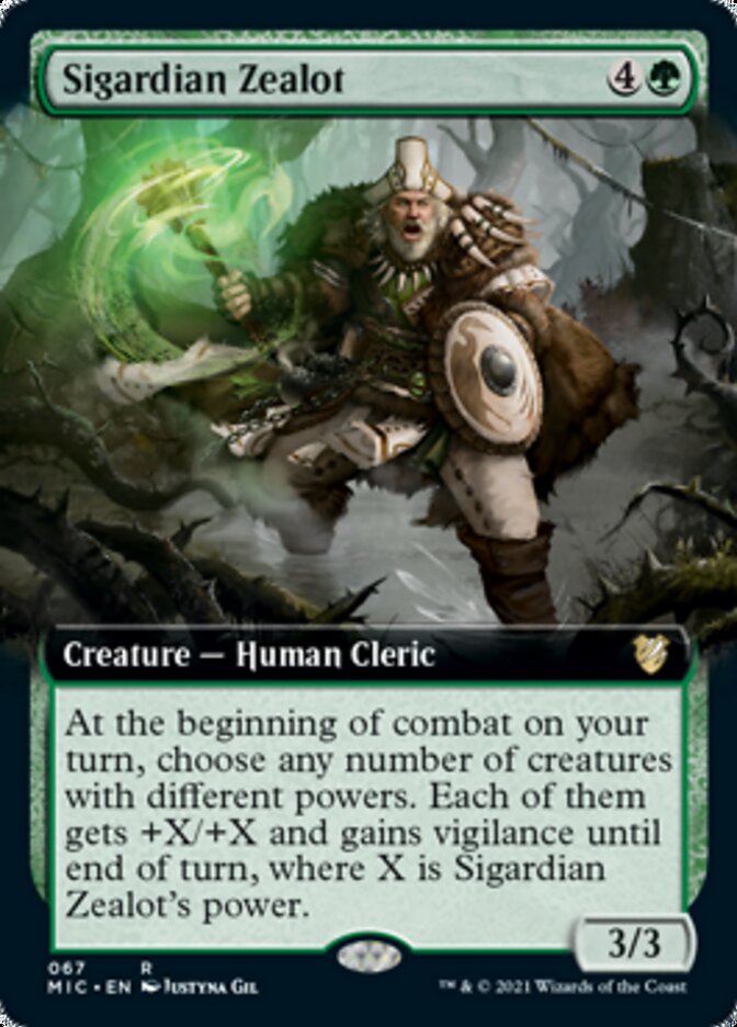 Sigardian Zealot (Extended Art) [Innistrad: Midnight Hunt Commander] | L.A. Mood Comics and Games