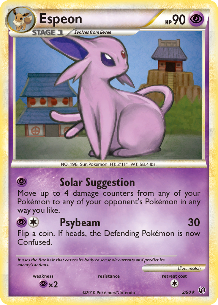 Espeon (2/90) [HeartGold & SoulSilver: Undaunted] | L.A. Mood Comics and Games