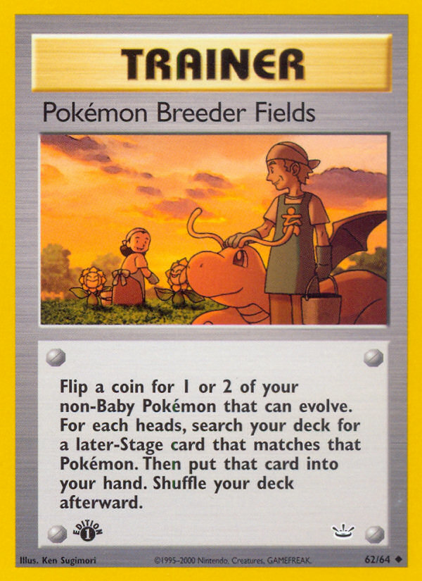 Pokemon Breeder Fields (62/64) [Neo Revelation 1st Edition] | L.A. Mood Comics and Games