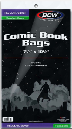 Resealable Silver/Regular Comic Bags | L.A. Mood Comics and Games