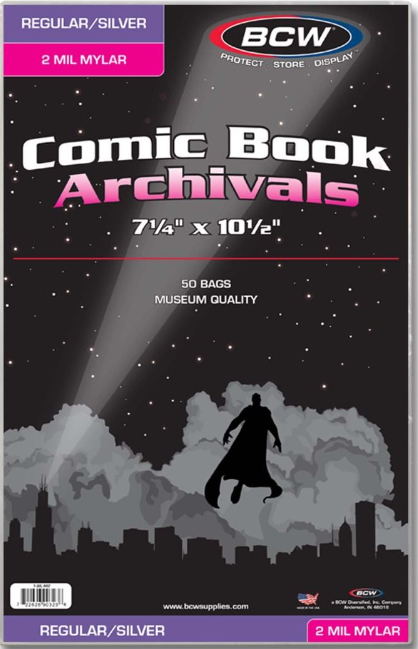 Silver/Regular Comic Mylar Archivals - 2 MIL | L.A. Mood Comics and Games