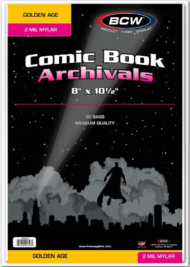 Golden Comic Mylar Archivals - 2 MIL | L.A. Mood Comics and Games