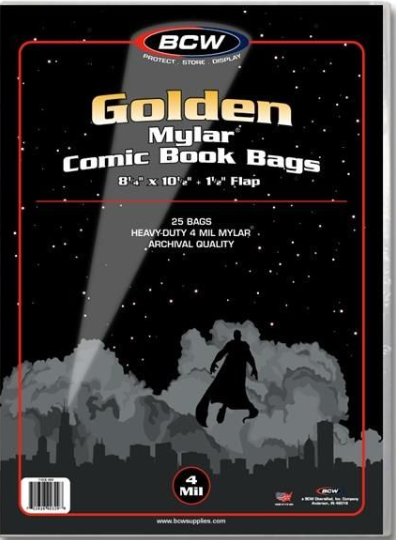 Golden Comic Mylar Archivals - 4 MIL | L.A. Mood Comics and Games