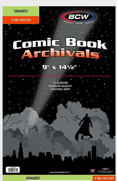 Archival Mylar (Polyester) Comic Book Sleeves