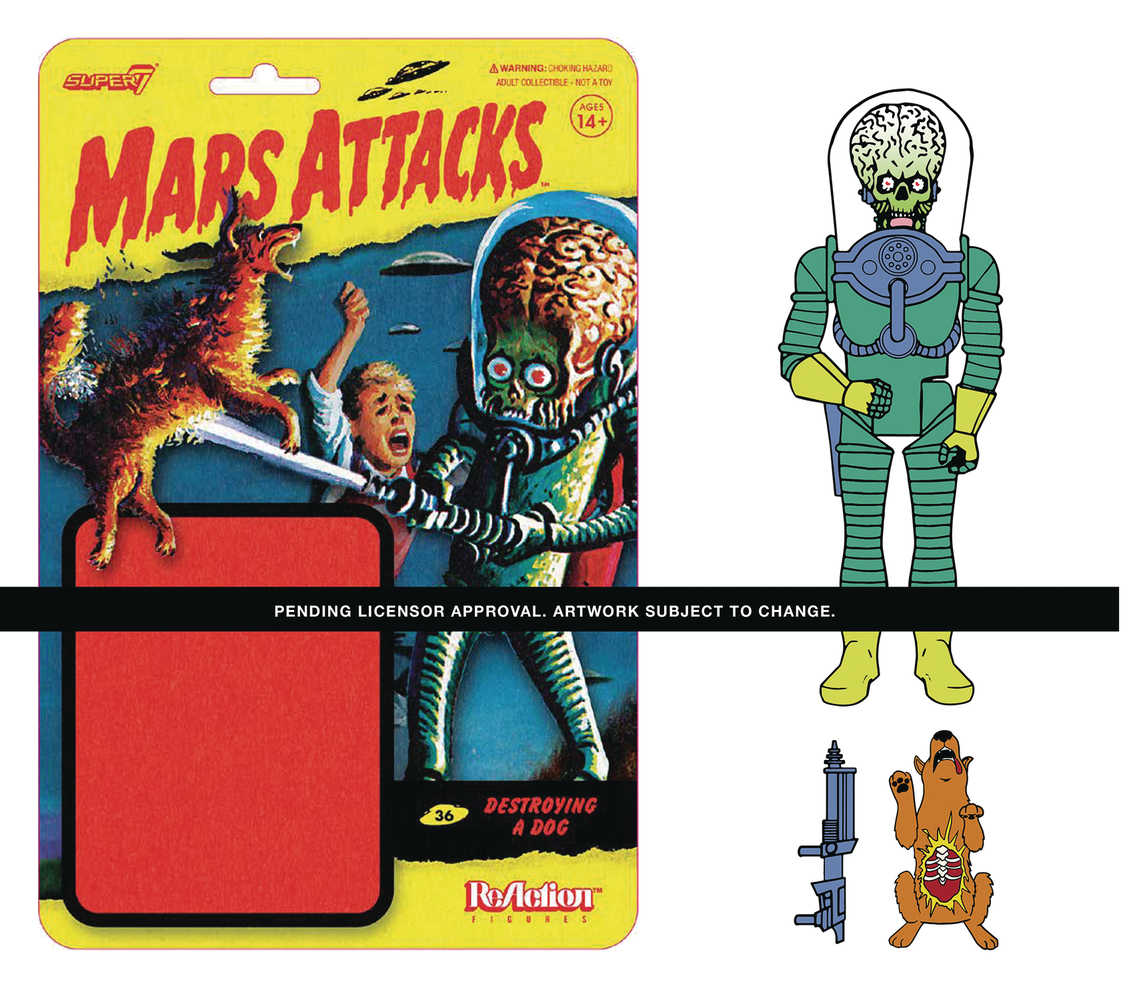 Mars Attacks Destroying A Dog Reaction Figure | L.A. Mood Comics and Games