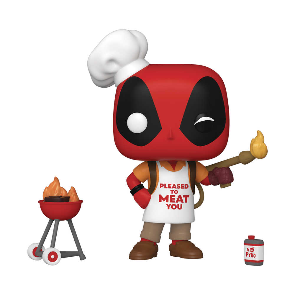 Pop Marvel Deadpool 30th Backyard Griller Deadpool Vinyl Figure ( | L.A. Mood Comics and Games