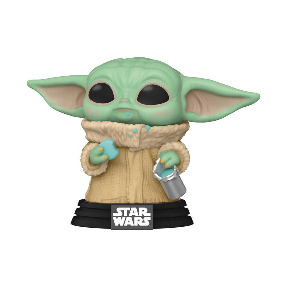 Pop Star Wars Mandalorian The Child with Cookie Vinyl Figure | L.A. Mood Comics and Games