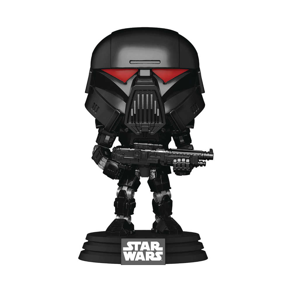 Pop Star Wars Mandalorian Dark Trooper Battle Vinyl Figure | L.A. Mood Comics and Games