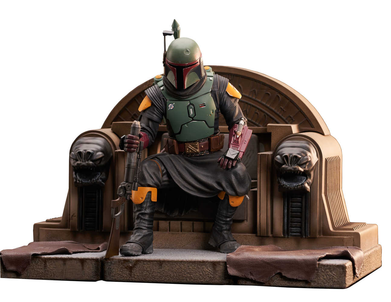 Star Wars Premier Collection Mandalorian Boba Fett On Throne Statue | L.A. Mood Comics and Games