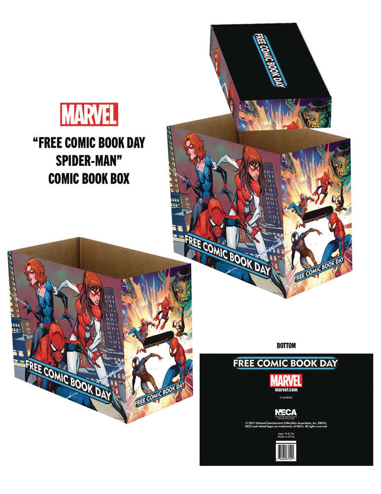 Free Comic Book Day 2022 Marvel Spider-Man 5pk Short Comic Storage Box | L.A. Mood Comics and Games