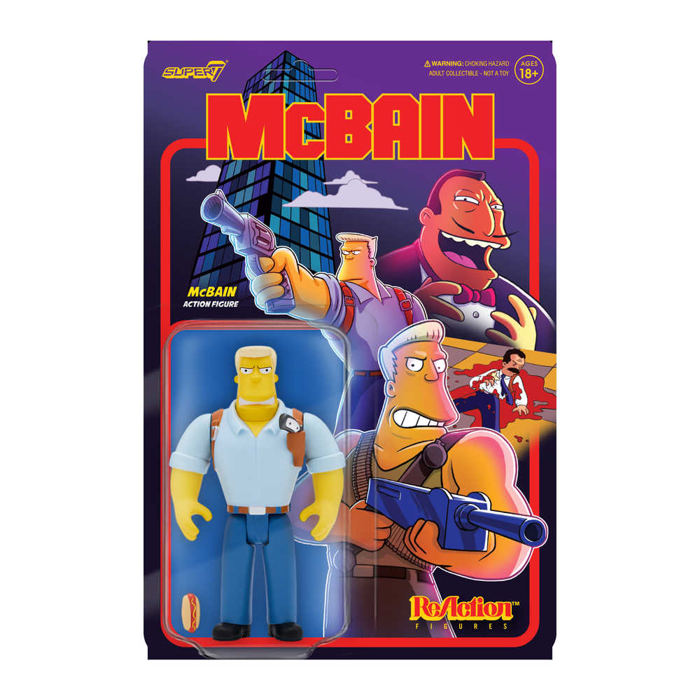 Simpsons W1 Mcbain Mcbain Reaction Figure | L.A. Mood Comics and Games