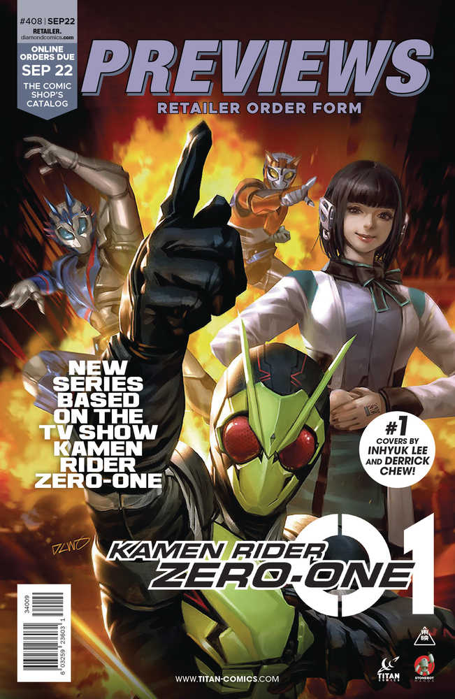 Previews #408 Sep 2022 Retailer Order Form Extras | L.A. Mood Comics and Games