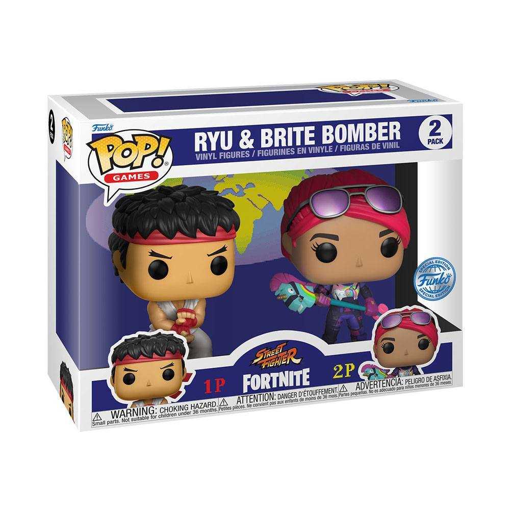 Funko Pop! Games: Fortnite- 2pk Ryu & Brite Bomber | L.A. Mood Comics and Games