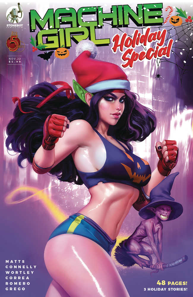 Machine Girl Holiday Special Cover A Noobovich (Mature) | L.A. Mood Comics and Games