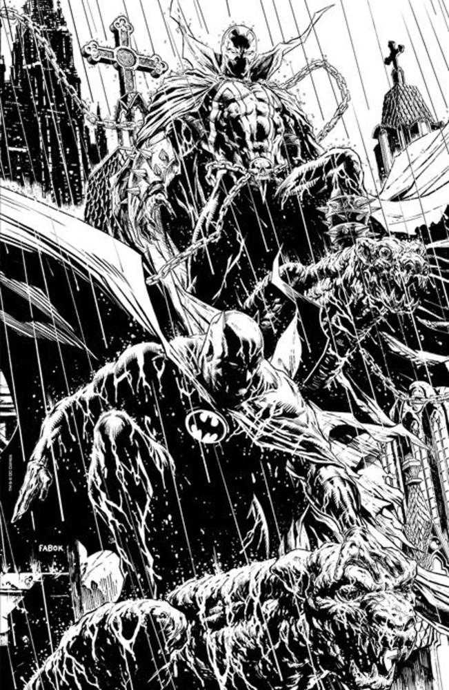 Batman Spawn #1 (One Shot) Cover L 1 in 25 Jason Fabok Black & White Variant | L.A. Mood Comics and Games