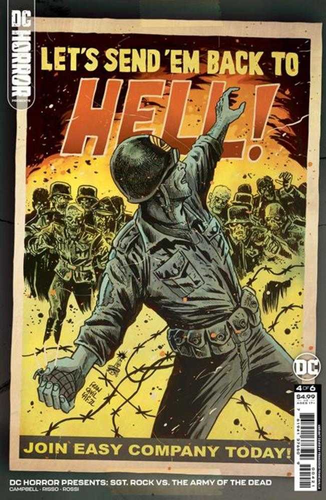 DC Horror Presents Sgt Rock vs The Army Of The Dead #4 (Of 6) Cover B Francesco Francavilla Card Stock Variant (Mature) | L.A. Mood Comics and Games