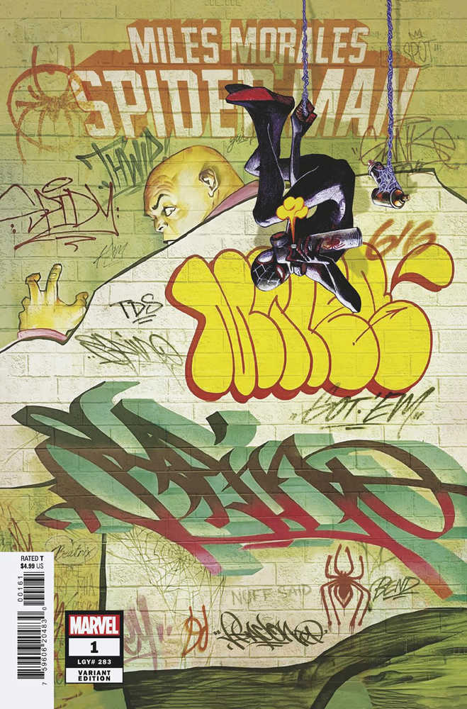 Miles Morales Spider-Man #1 Del Mundo Graffiti Variant | L.A. Mood Comics and Games