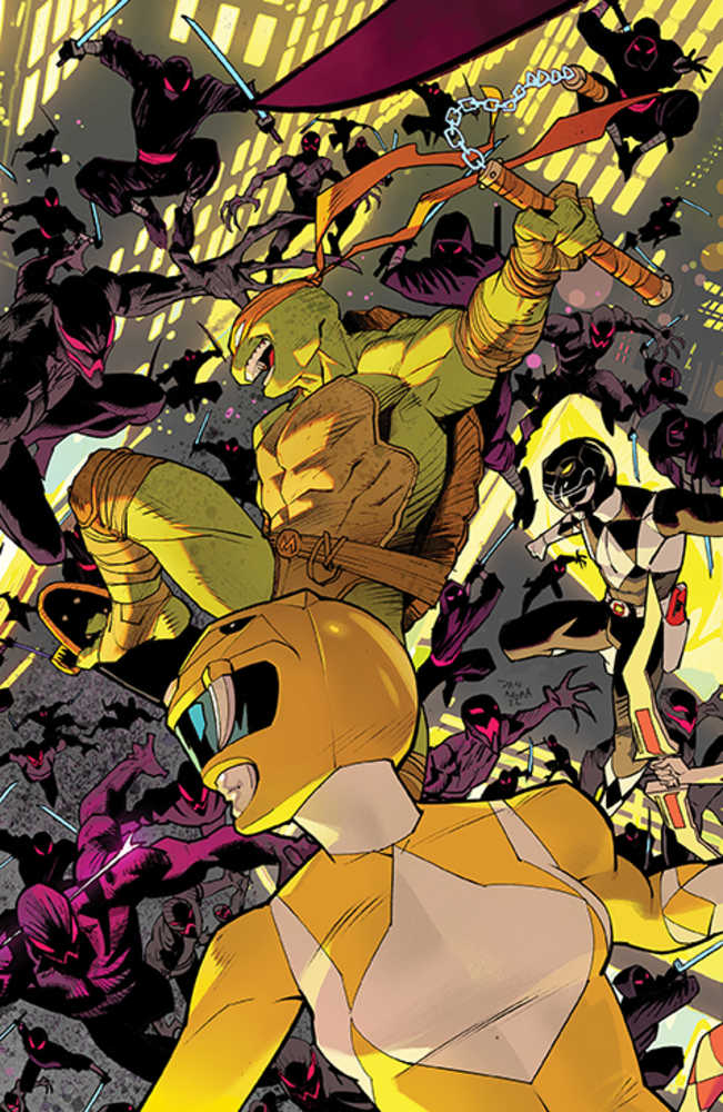 Mmpr Teenage Mutant Ninja Turtles II #1 (Of 5) Cover B Connecting Variant 2 Mora | L.A. Mood Comics and Games