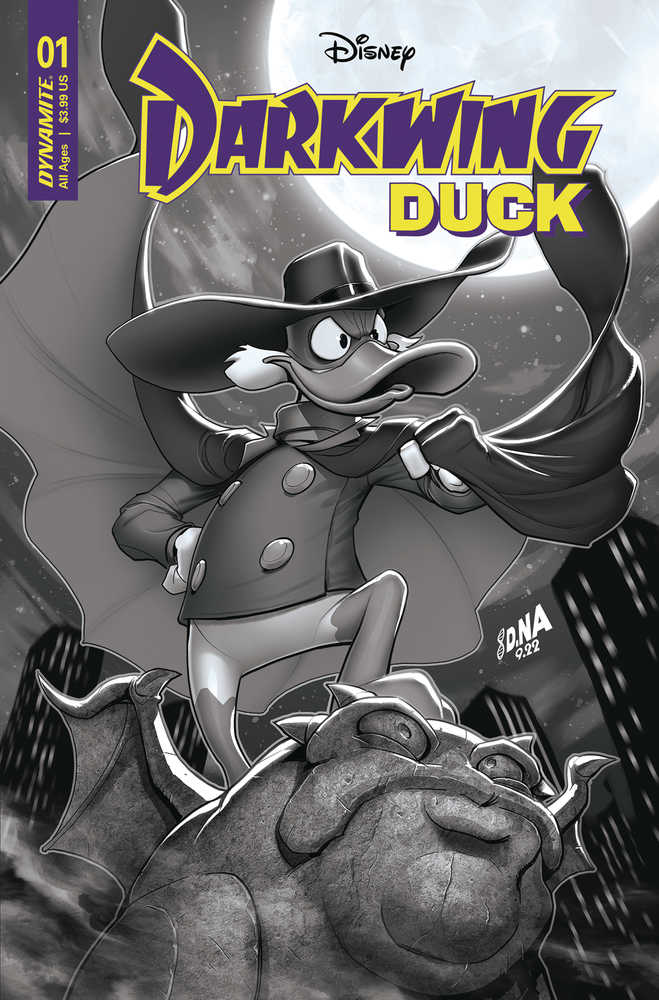 Darkwing Duck #1 Cover I 15 Copy Variant Edition Nakayama Black & White | L.A. Mood Comics and Games