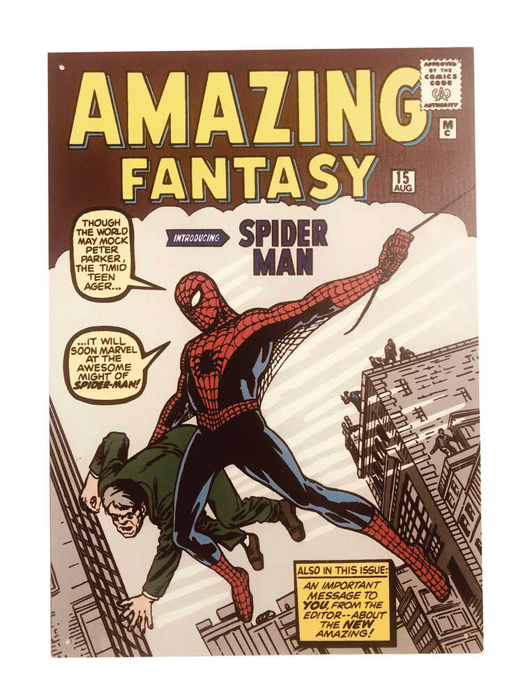 Marvel Amazing Fantasy 15 16x12in Metal Sign | L.A. Mood Comics and Games