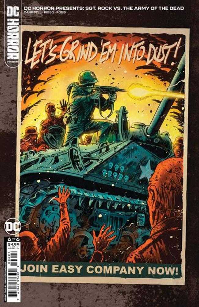 DC Horror Presents Sgt Rock vs The Army Of The Dead #6 (Of 6) Cover B Francesco Francavilla Card Stock Variant (Mature) | L.A. Mood Comics and Games