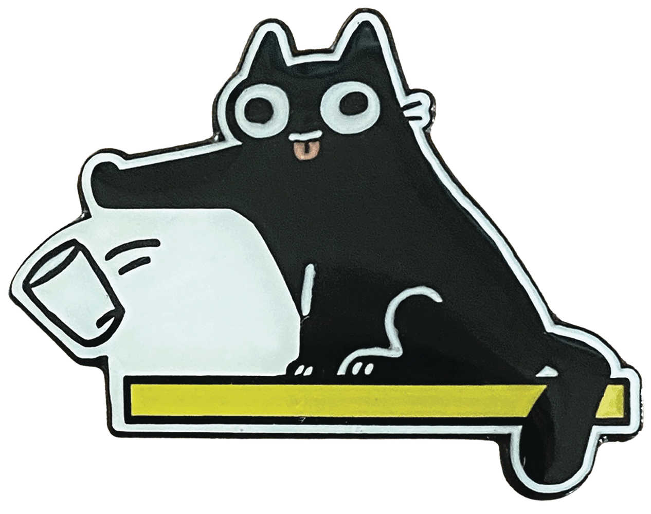 Sarahs Scribbles Cats Meets Cup Pin | L.A. Mood Comics and Games
