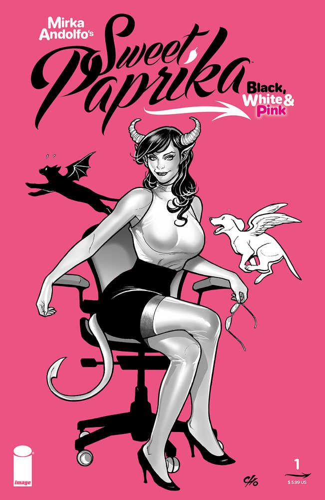 Sweet Paprika Black White & Pink (One Shot) Cover B (Mature) | L.A. Mood Comics and Games